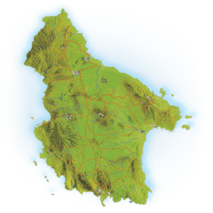 kythira map