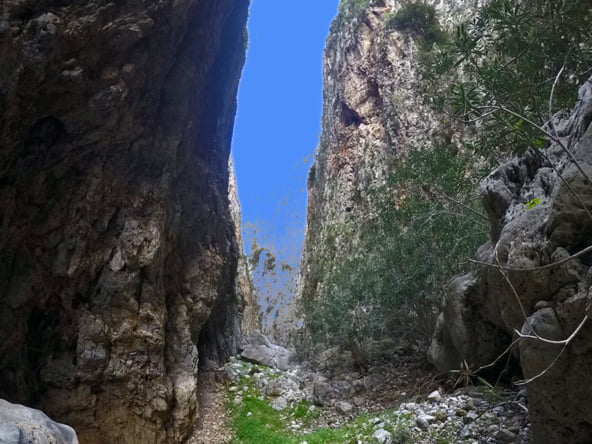 Φαράγγι Τσάκωνα Φυσικές περιοχές Κυθήρων