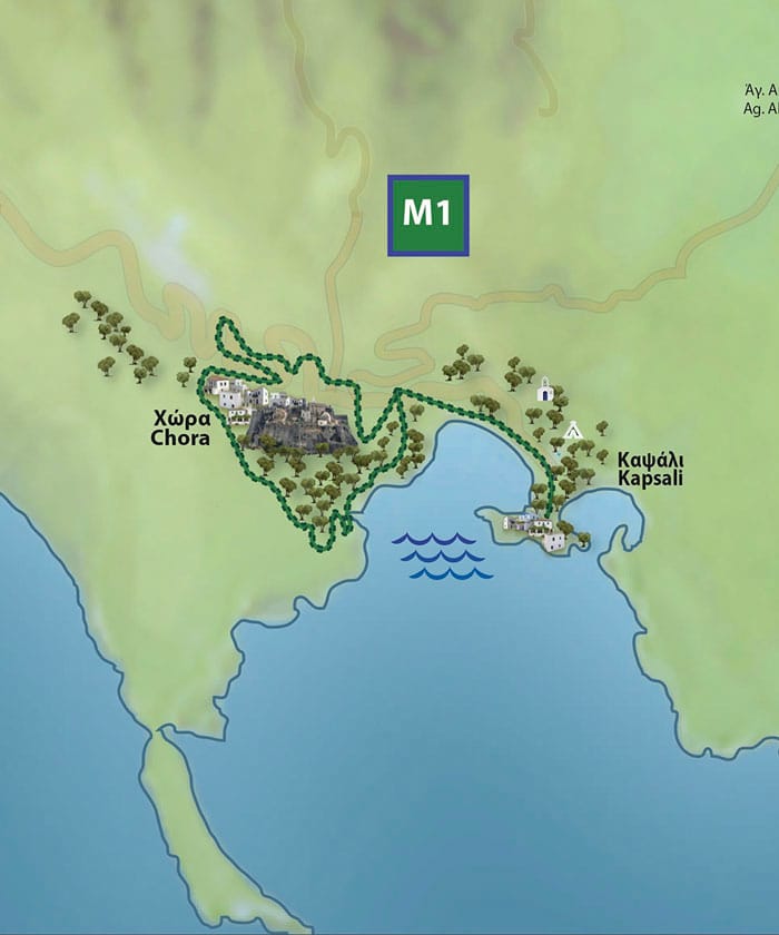Path map M01 Chora Kapsali